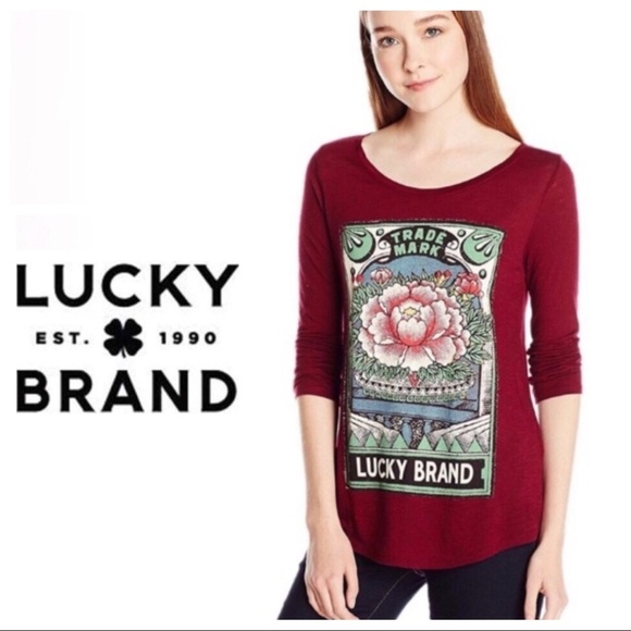 LUCKY BRAND Matchbox Lotus Tee - Picture 2 of 8